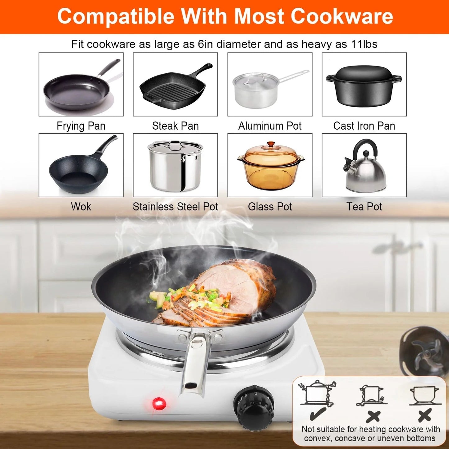 Electric Hot Plate – Portable & Powerful Cooking Solution