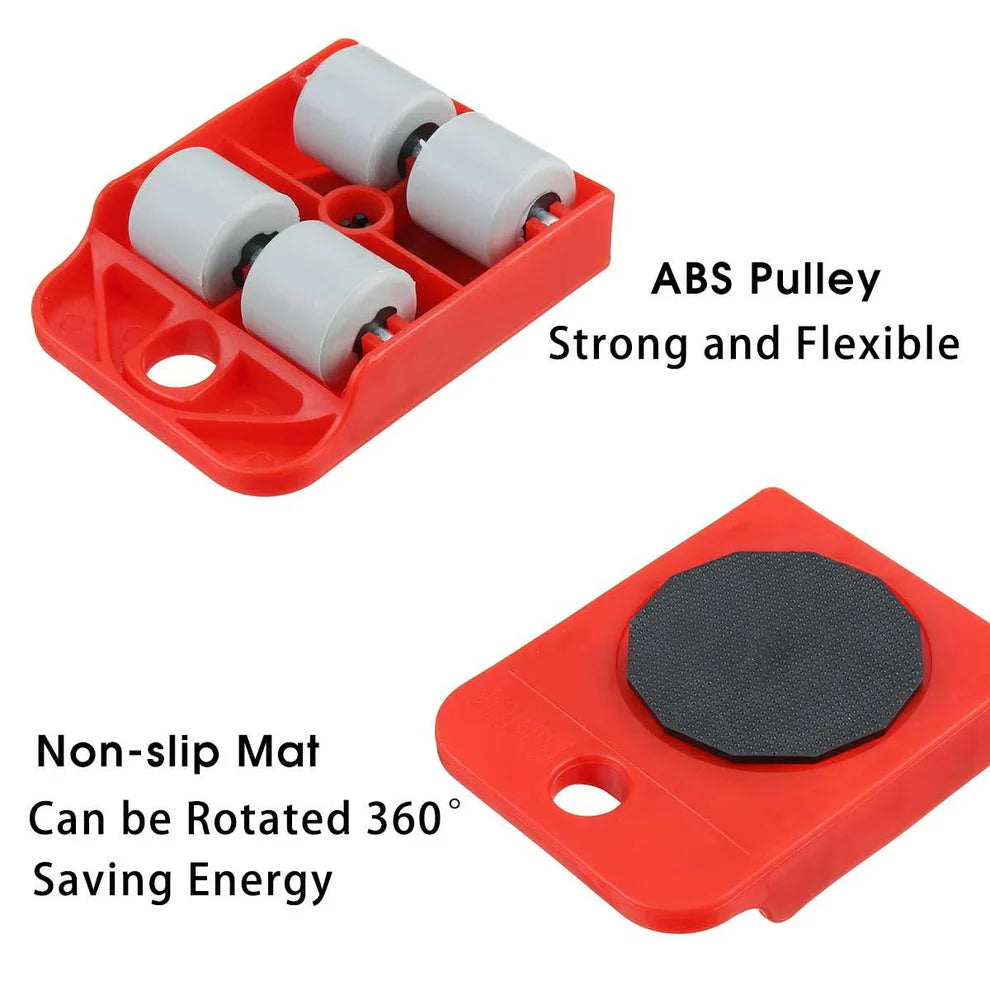 5 in 1, Furniture Lifter Mover Tool Set Furniture Lifting Wheels (5PCS)