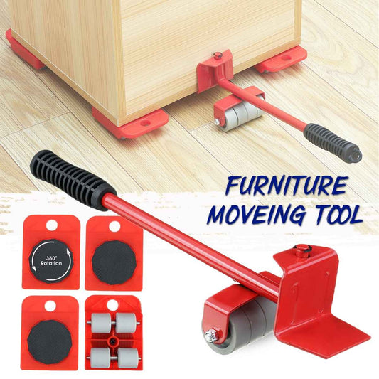 5 in 1, Furniture Lifter Mover Tool Set Furniture Lifting Wheels (5PCS)
